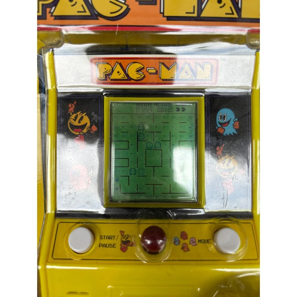Basic Fun Pac-Man Mini Arcade Game Handheld Retro Electronic Toy  Yellow NEW